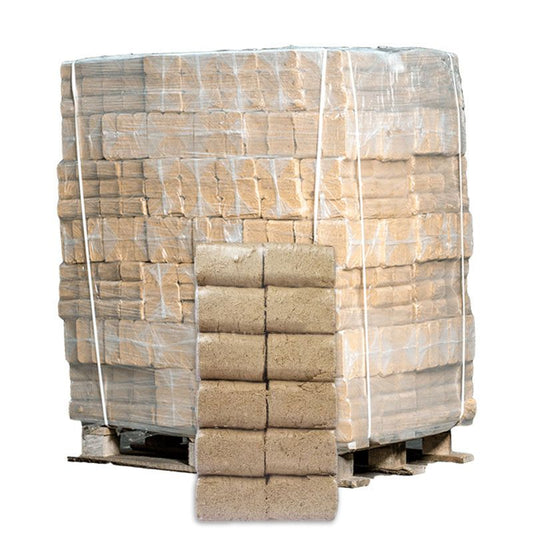 RUF Holzbriketts Palette 960 kg – 96 Packungen à 10 kg (FSC-zertifiziert, ofenfertig)