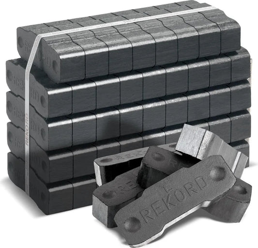 REKORD Braunkohlebriketts Palette 1.000 kg – 40 Bündel à 25 kg