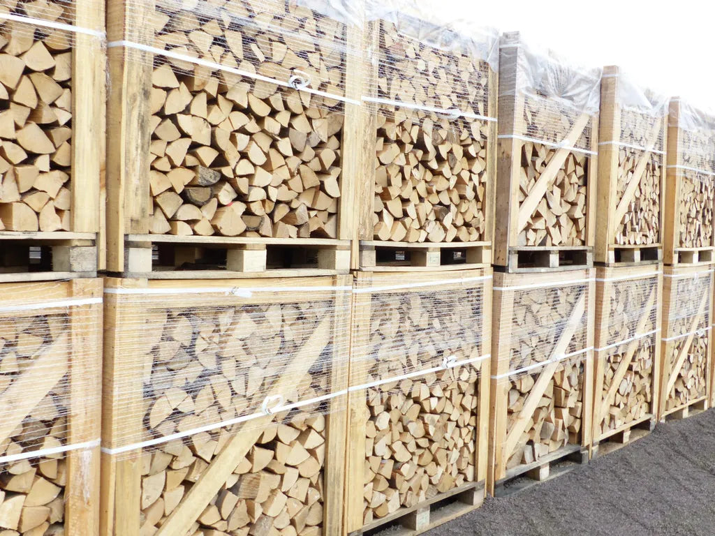 Buchen-Kaminholz 25 cm trocken, ofenfertig – 1 RM / 1,6 SRM Palette (ca. 476 kg)