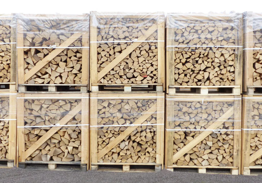 Buchen-Kaminholz 25 cm trocken, ofenfertig – 1 RM / 1,6 SRM Palette (ca. 476 kg)