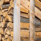 Eichen-Brennholz 25 cm kammergetrocknet – 2 RM Palette (ca. 2,9 SRM, 975 kg)