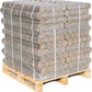Premium Hartholzbriketts rund NESTRO Palette 960 kg – 96 Packungen à 10 kg