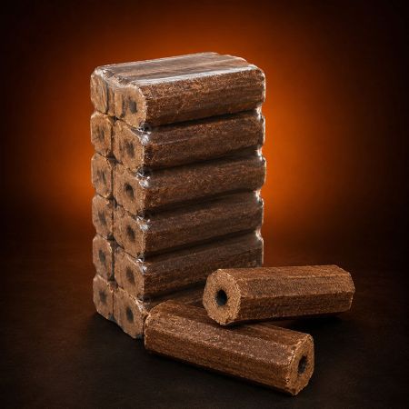 Pini-Kay Hartholzbriketts Palette 480 kg – 48 Packungen à 10 kg