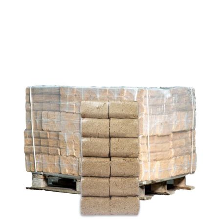 RUF Holzbriketts Palette 480 kg – 48 Packungen à 10 kg (FSC-zertifiziert, ofenfertig)