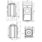 Buderus Logaflame HLG317 Heizeinsatz 12 kW Kachelofen Guss (EEK A+)
