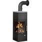 Justus Diego wärmePlus Kaminofen 6 kW Stahl Schwarz (Eckofen A+)