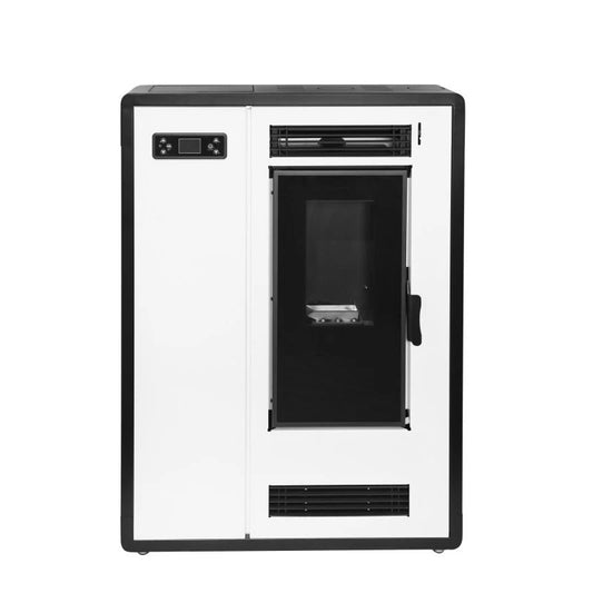 Pelletofen 8 kW kanalisierbar WLAN Pelletkamin 13 kg Tank (EEK A+)